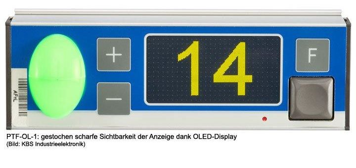 Kommissionieren: Neues Pick-by-Light Modul mit OLED-Technik für optimale Sichtbarkeit