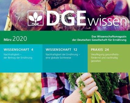Neues Wissenschaftsmagazin der DGE für Multiplikator*innen, Studierende und Diätschüler*innen