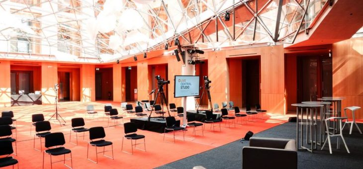 Live-Stream und Video-Conferencing: Berliner Eventlocation Axica Launcht „Live Central Studio“