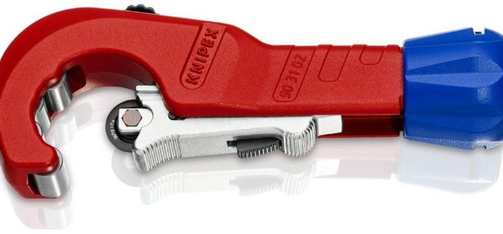 KNIPEX TubiX® Rohrabschneider:      Schnell, präzise und mit echter Einhandbedienung Kupfer- Messing- und Edelstahlrohre trennen