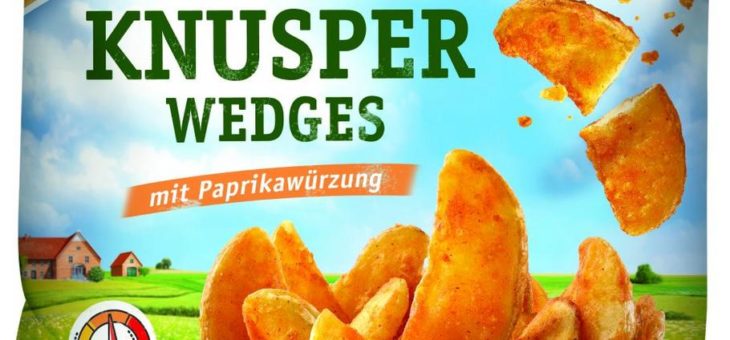 Knusper Wedges: die neuen, superkrossen Kartoffelspalten