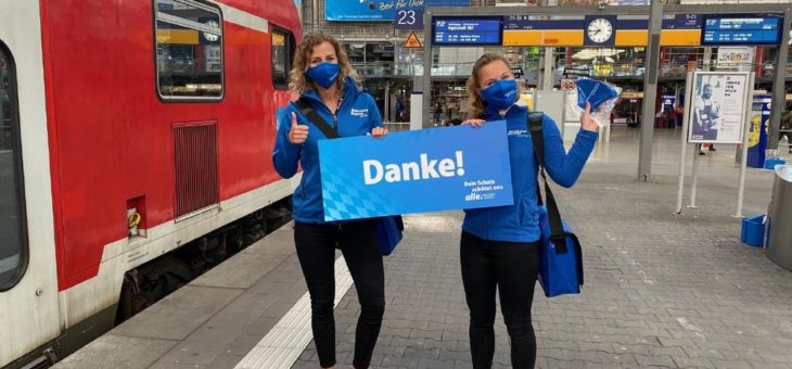 100.000 Masken für das Bahnland-Bayern