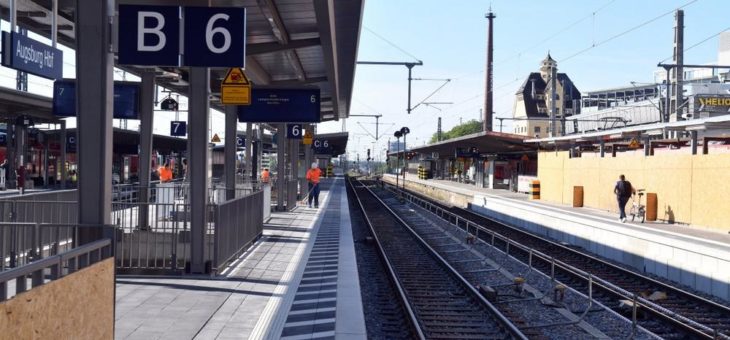 Bahnsteig D öffnet wieder, Bauarbeiten rücken unter Gleis 3 und 4 vor