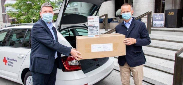 DRK-Düsseldorf freut sich über 2.500 FFP2-Masken