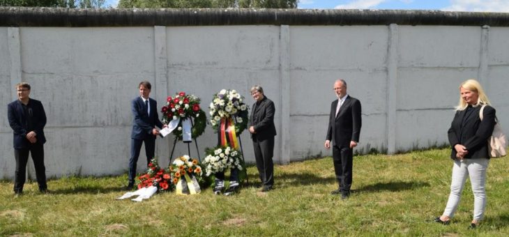 Gedenkveranstaltung zum Jahrestag der Errichtung des DDR-Grenzregimes und des Beginns der Zwangsaussiedlungen aus dem Sperrgebiet am 26. Mai 2020
