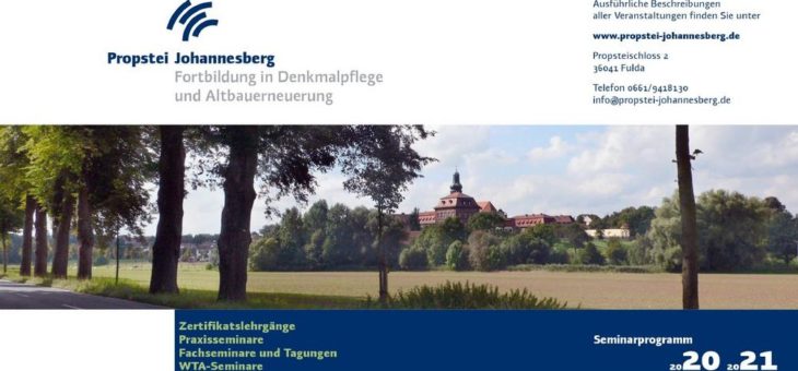 Neues Seminarprogramm 2020/2021