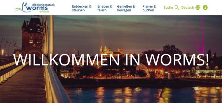 Erster Webseitenabschnitt im Rahmen des neuen Tourismuskonzepts online