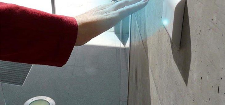 Zuverlässige Hygienekontrolle durch berührungslose Taster für Automatiktüren
