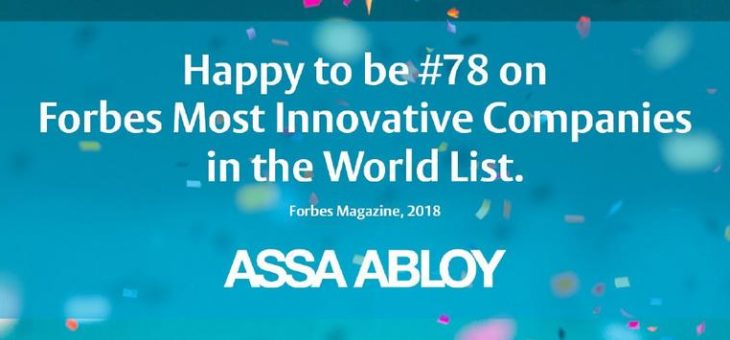 Innovation zahlt sich aus: ASSA ABLOY erneut auf der Forbes Liste