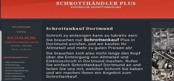 Wir Kaufen Altmetall und Schrott von Ihrem Ort in dortmund