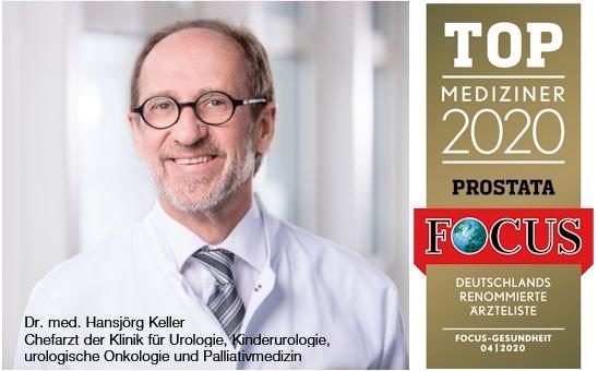 TOP Mediziner 2020: Focus Gesundheit zeichnet Urologie am Sana Klinikum Hof zum 14. Mal in Folge aus