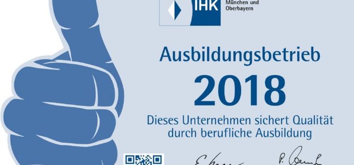 Orbix GmbH wird „IHK-Ausbildungsbetrieb 2018“
