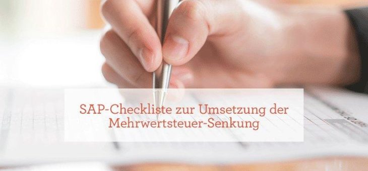 Überraschung: Mehrwertsteuersenkung