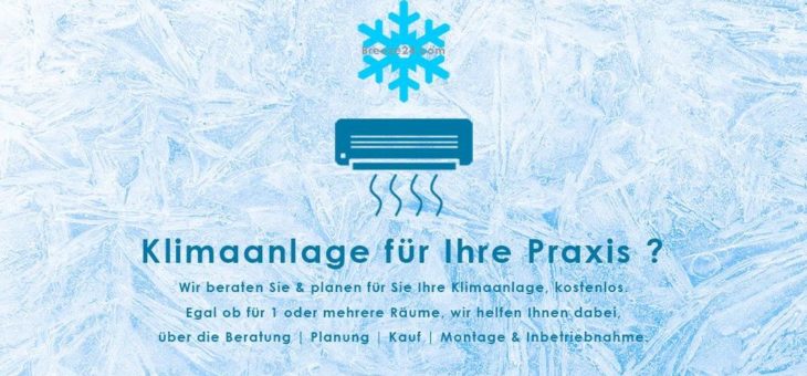 Klimaanlagen für Arztpraxen und Apotheken