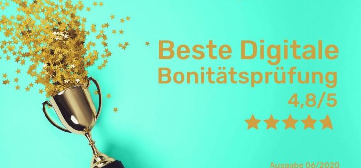 bonify als „Beste Digitale Bonitätsprüfung 2020” ausgezeichnet