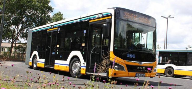 HEAG mobiBus: Acht neue Gelenkbusse für modernen Fahrgastkomfort