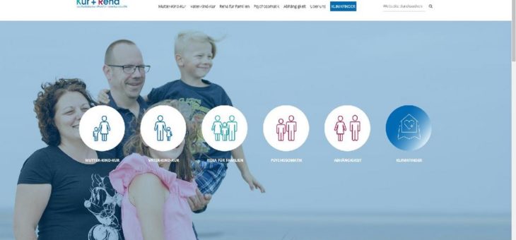 Relaunch aller Websites der Kur + Reha GmbH