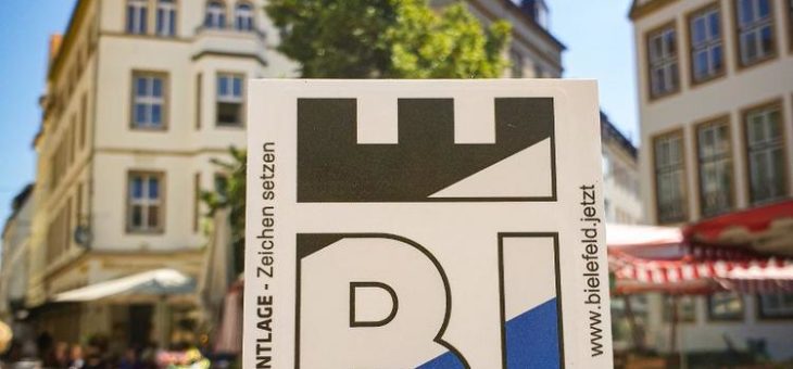 Bielefeld-Aufkleber zum Arminia-Aufstieg