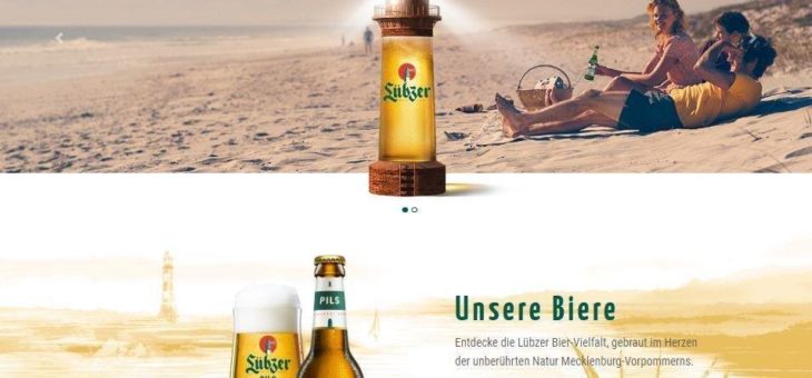 Frischer Wind aus Mecklenburg-Vorpommern: Lübzer Brauerei launcht ihre neue Website