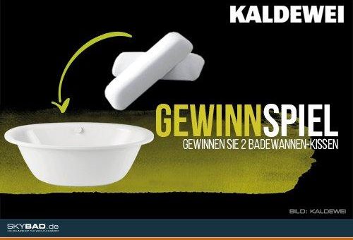 Ihre Gewinnchance auf zwei KALDEWEI Multifunktionskissen für die Badewanne