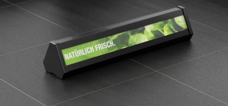 Warentrenner mit Digital Signage steigern den Umsatz am Point-of-Sale