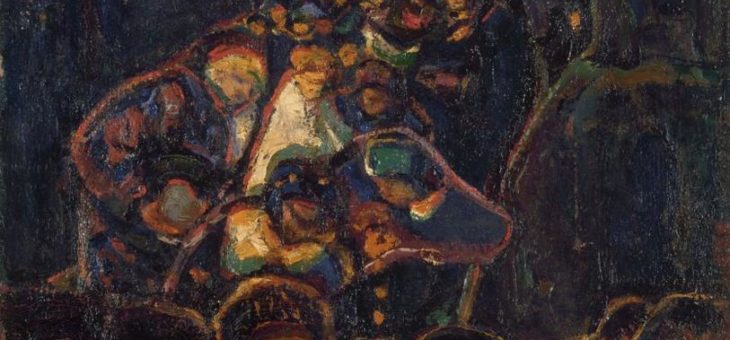 Restitution des Gemäldes „Prozession im Gebirge“ von Adolf Hölzel (1853-1934)