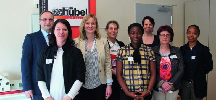 Frauen und Firmen in Kontakt