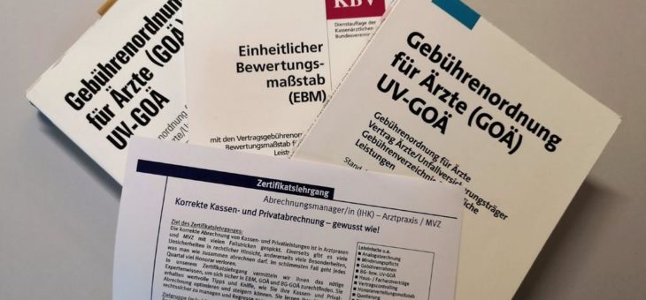 Weiterbildung „Abrechnungsmanager/in (IHK) – Arztpraxis / MVZ“ – mit IHK-Zertifikat