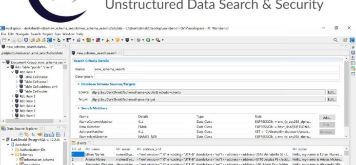 ❌ Schutz von/in Dark Data ❌ PII PHI PAN in RDBMS + NoSQL DB wie unstrukturierte LOB-, JSON-, XML- oder Freitext-Spalten ❗