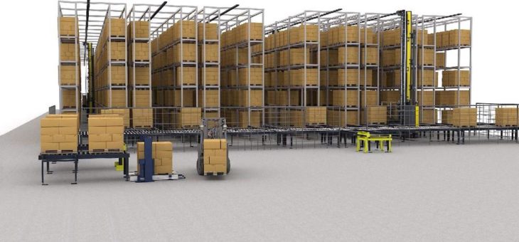 Palettenregale nachträglich automatisieren – SSI Exyz C macht’s möglich