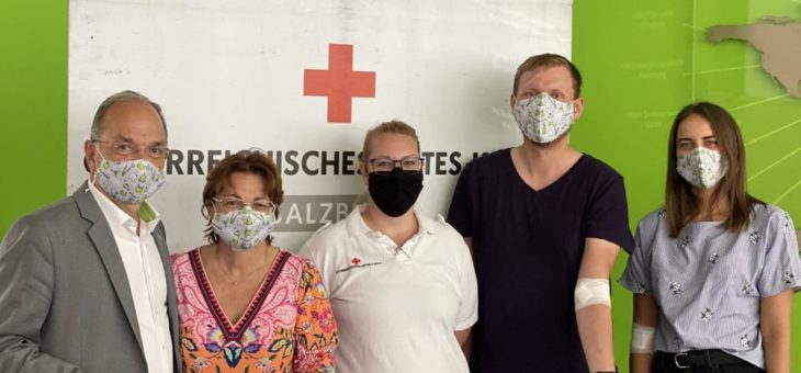 W&H-Mitarbeiter helfen mit Blutspende