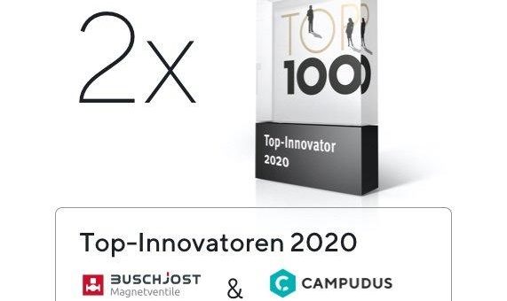 Doppelte Freude: Buschjost Magnetventile ebenfalls  mit TOP100 Award ausgezeichnet