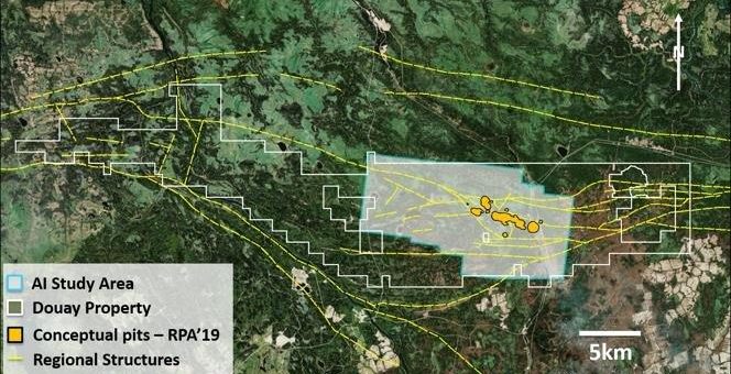 Maple Gold wendet Künstliche Intelligenz für Zielsuche nach hochgradigem Gold auf Douay an