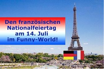 Funny-World bereitet sich auf den französischen Nationalfeiertag am 14. Juli vor