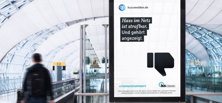 IKK classic unterstützt #StopHateForProfit