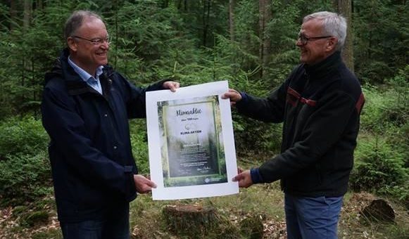 Ministerpräsident Weil übernimmt Schirmherrschaft über „Klima-Aktion Wald“ der Niedersächsischen Landesforsten