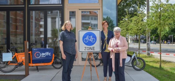 Deutschlands erste Fahrradzone in der Neustadt