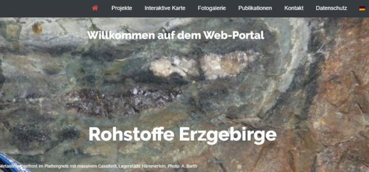Neues Portal www.rohstoffe-erzgebirge.de ist online