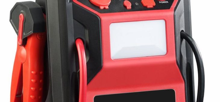 revolt 5in1-Starthilfe-Powerbank & Kompressor, USB, 12V 9.000mAh, 600A 250P