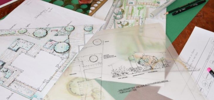 Eine erste Gartenidee in 20 Minuten zu Papier gebracht