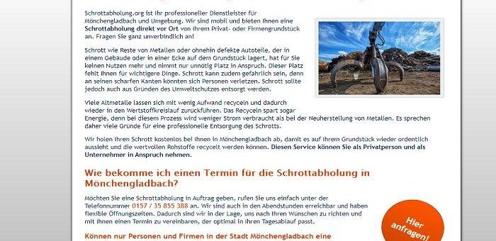 Schrottabholung in Mönchengladbach – ein Team für optimale Lösungen über Schrottabholung.org