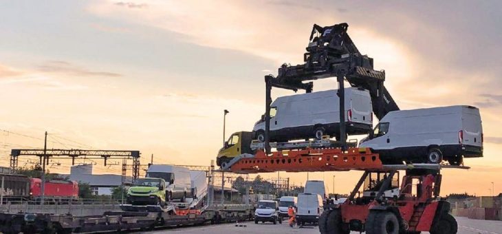 Bahnverladung bei IVECO – Umweltauswirkungen der Logistik reduzieren