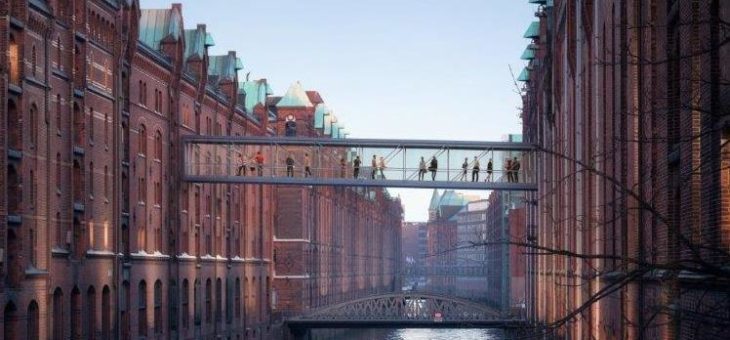 Neue Fleetbrücke in der Speicherstadt verbindet Miniatur Wunderland-Welten