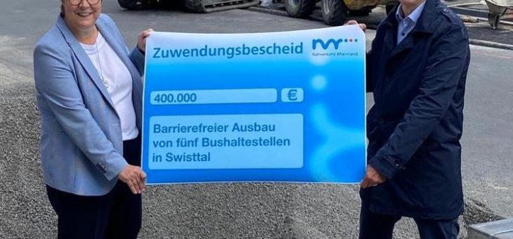NVR fördert den barrierefreien Ausbau von Bushaltestellen in Swisttal
