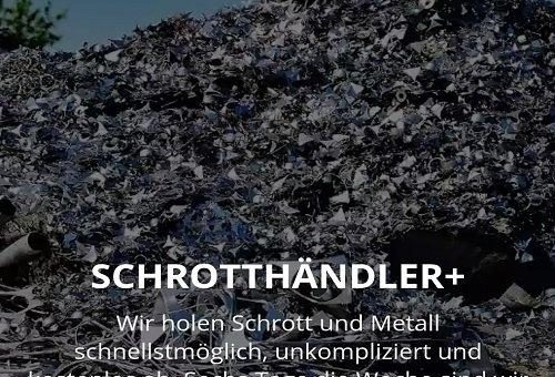 Schrottabholung in Ratingen direkt vor Ort, immer in Ihrer Nähe!