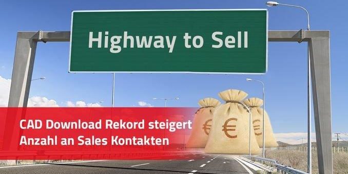 Downloadrekord: „Highway to Sell“ für Komponentenhersteller mit über 56 Mio. CAD Downloads (= Sales Kontakte) im Monat Juni