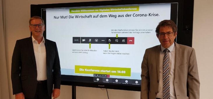 Digitale Wirtschaftskonferenz Nordschwarzwald „NUR MUT“: Experten aus Politik und Wirtschaft zeigen Wege aus der Corona Krise