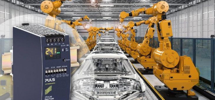 480W Hutschienen-Netzteil mit Monitoring-Display