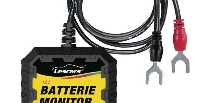 Lescars Kfz-Batterietester und -Wächter für 12 Volt, mit Bluetooth & App, IP65