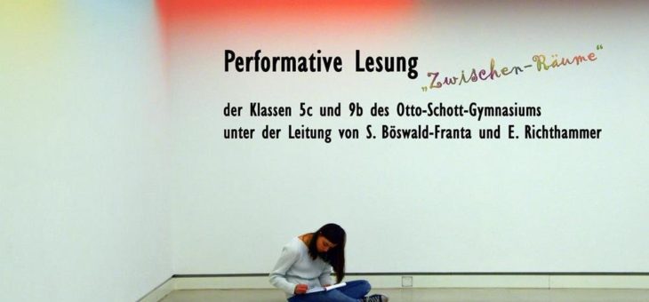 Performative Lesung des Otto-Schott-Gymnasiums am 09/03